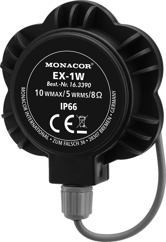 MONACOR EX-1W Audio-Exciter/Resonator, 5 W, 8 Ω