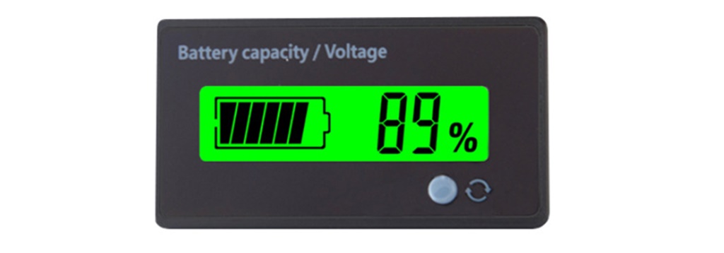 Batterieanzeige LCD-Display für Bleisäure AGM Gel LIon LifePO4 Spannung und Kapazität