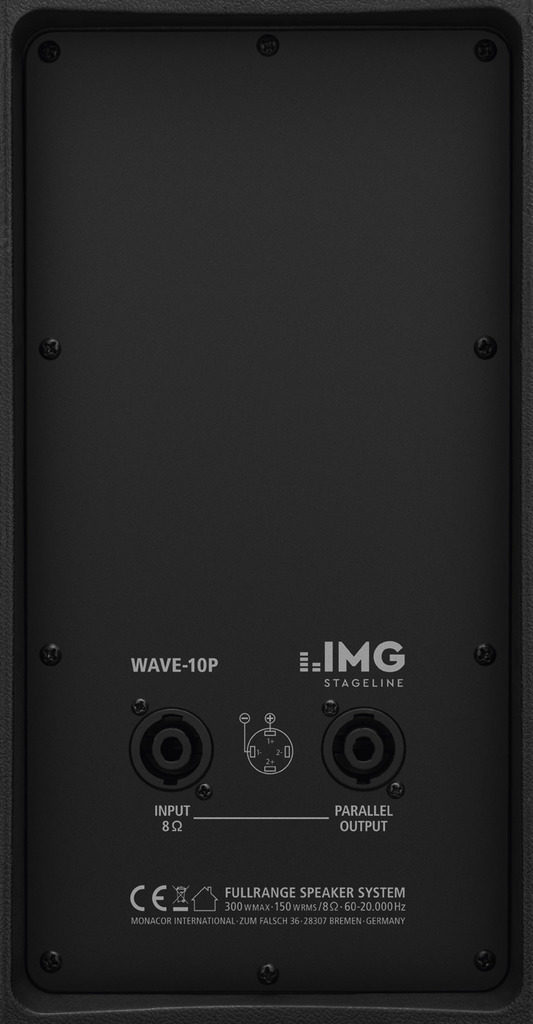 IMG STAGELINE WAVE-10P Passive Fullrange-Lautsprecherbox, 300 W, 8 Ω