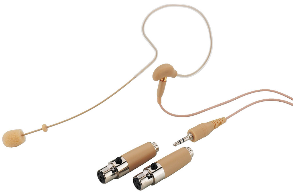 MONACOR HSE-70A/SK Hyperleichtes Miniatur-Ohrbügelmikrofon