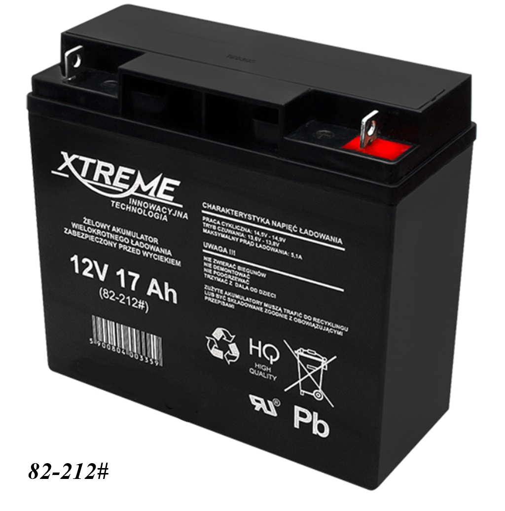AGM-Batterie 12V 17Ah  von XTREME – Markenware 