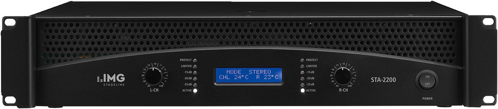 IMG STAGELINE STA-2200 Professioneller Stereo-PA-Verstärker, 4000 W