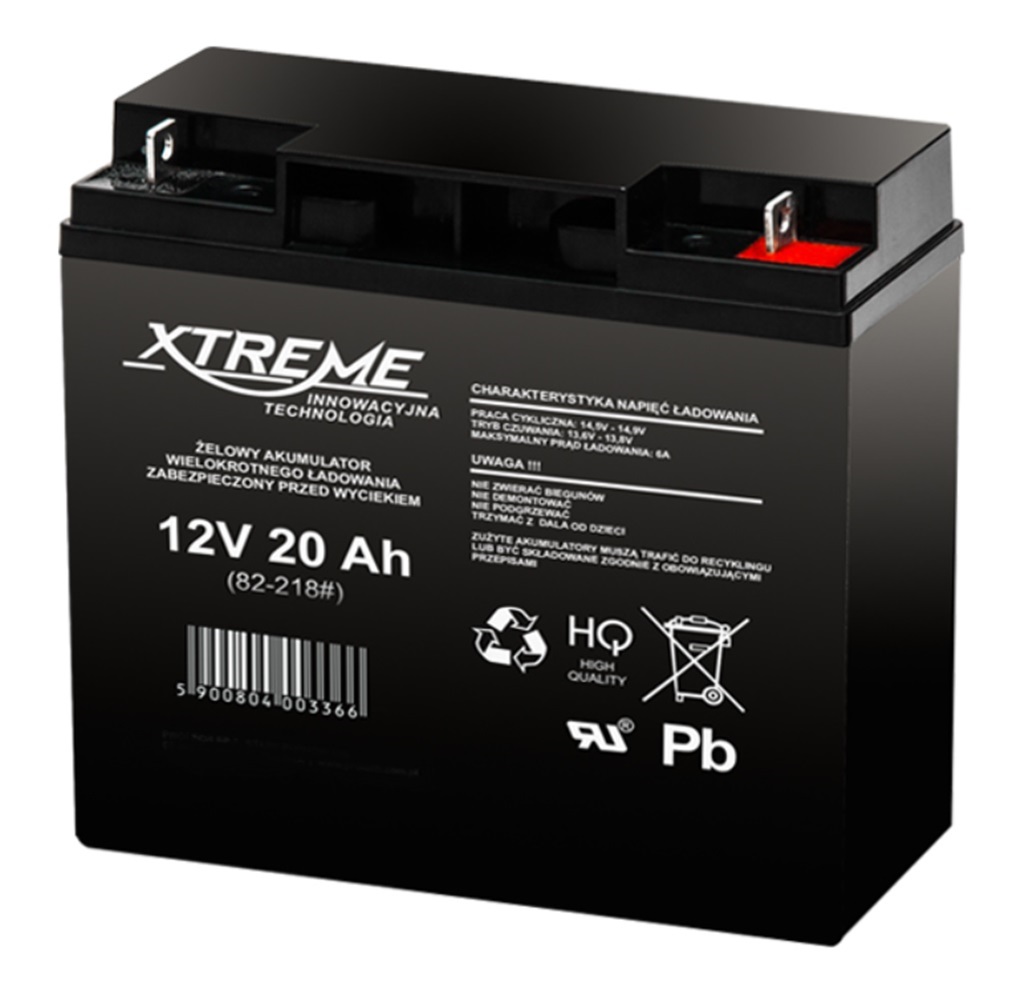 AGM-Batterie 12V 20Ah  von XTREME – Markenware 