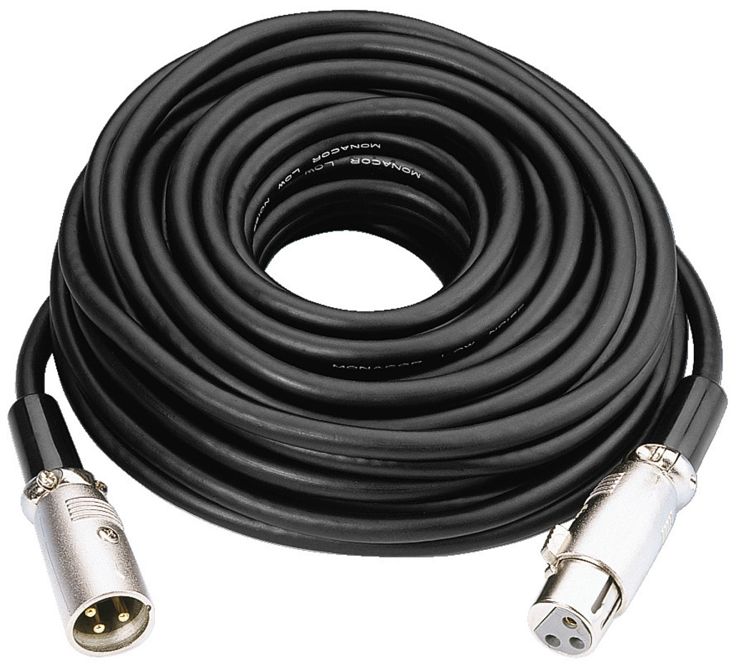 MONACOR MEC-1000/SW XLR-Kabel, 10 m