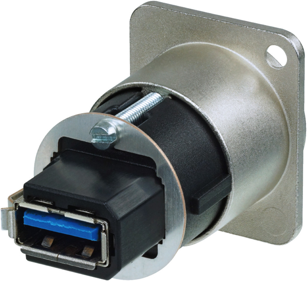 MONACOR NAUSB-3 USB-3.0-Durchgangs-Einbaubuchse