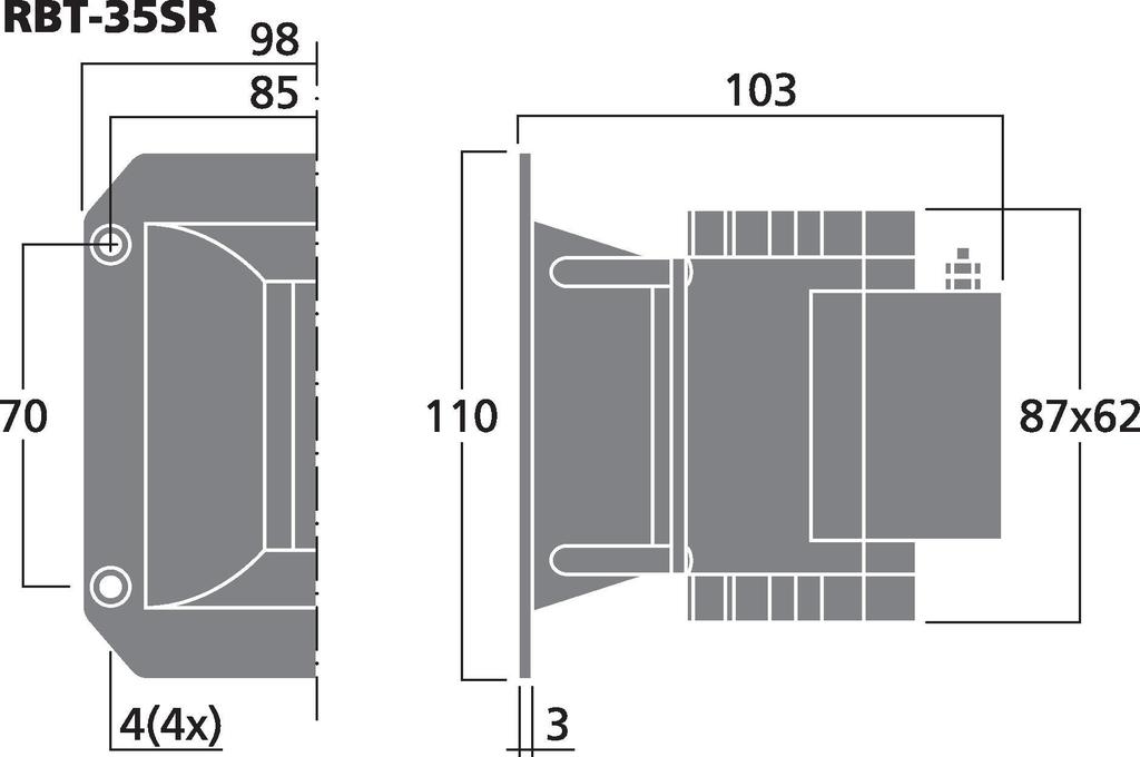 MONACOR RBT-35SR High-End-Bändchenhochtönerhorn-Paar, selektiert, 12 W, 7 Ω