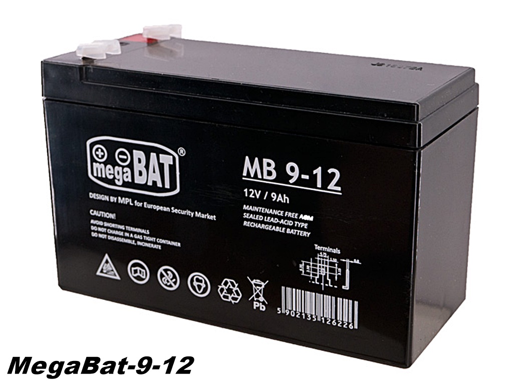 MegaBAT MB-9-12  AGM USV Batterie 12V 9Ah