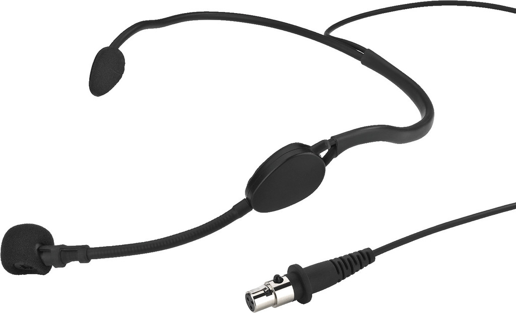 MONACOR HSE-70WP Spritzwassergeschütztes Elektret-Kopfbügelmikrofon, IPX4
