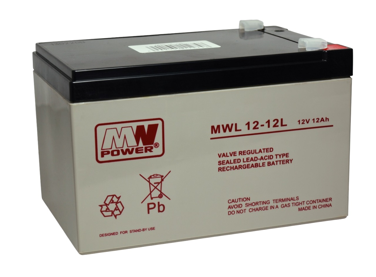 Premium Batterie MW-Power AGM Batterie MWL 12-12L VRLA 12V 12Ah (C20) Long Life eScooter