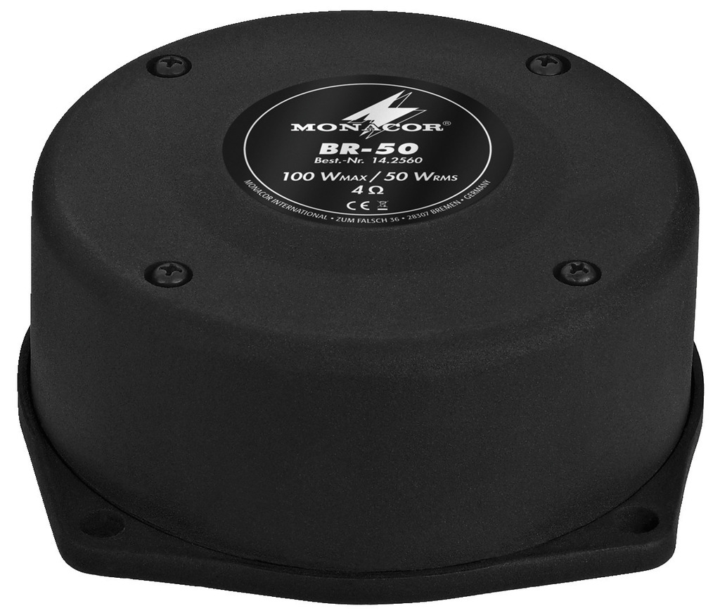 MONACOR BR-50 Bass-Vibrationserzeuger, 50 W, 4 Ω